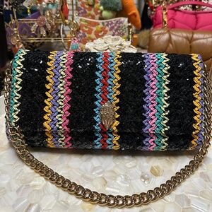 NWOT Kurt Geiger Kensington sequin shoulder crossbody handbag GORGEOUS!
